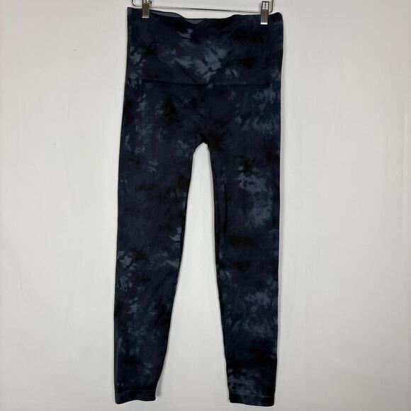 SPANX Look at me Know Dark Blue Marble Space Dyed Compression Leggings Size: 1X - Picture 4 of 6